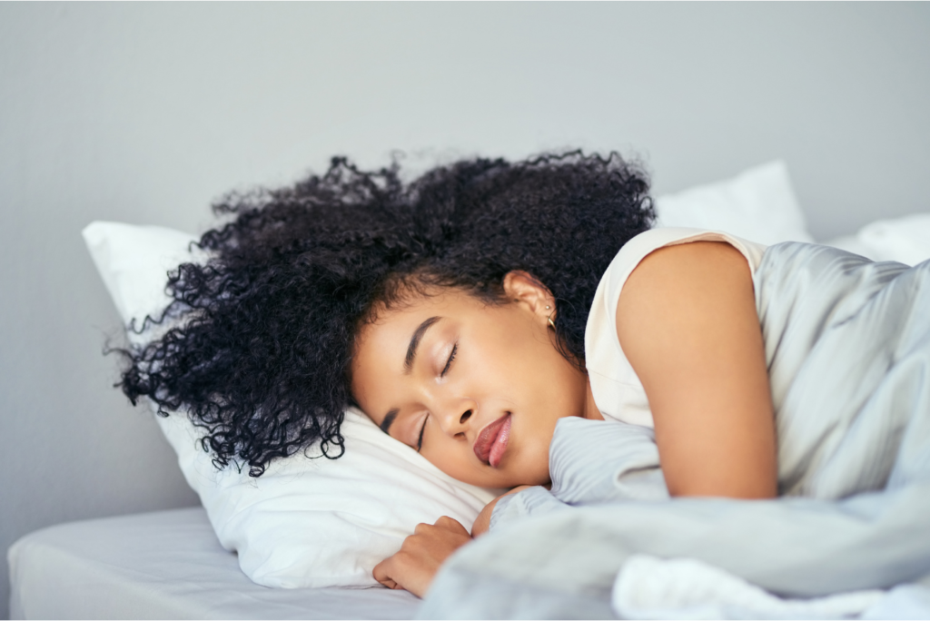 woman sleeping peacefully